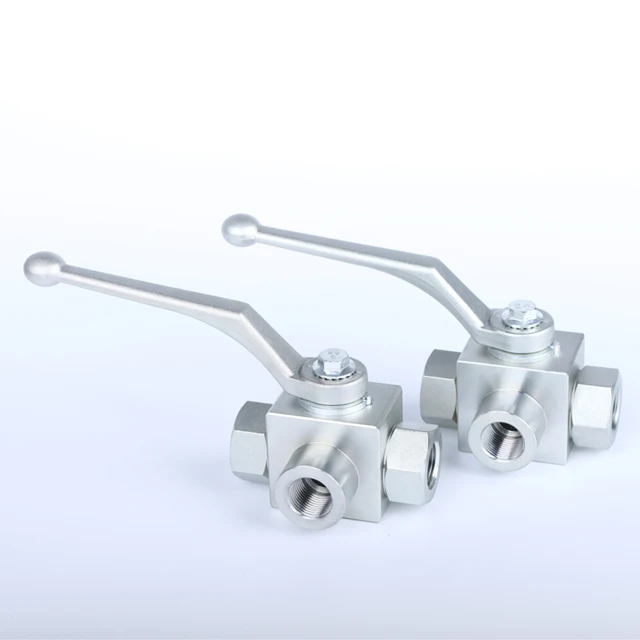aside mounting holes series ball valve with holes KHB  hydraulic ball valve stainless steel KHB ball valve