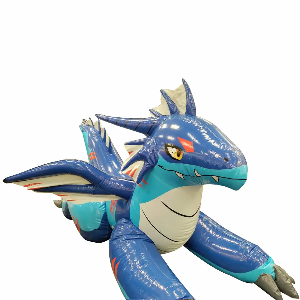 Outdoor decoration inflatable cartoon model nice inflatable sexy dragon with air blower for pool Inflatable anime dragon