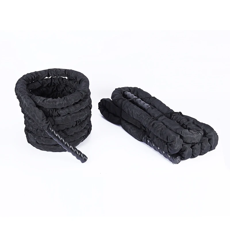 Wholesale Battle Rope Sleeve Black Battle Rope 38mm Battle Rope Fitness With Nylon Cover