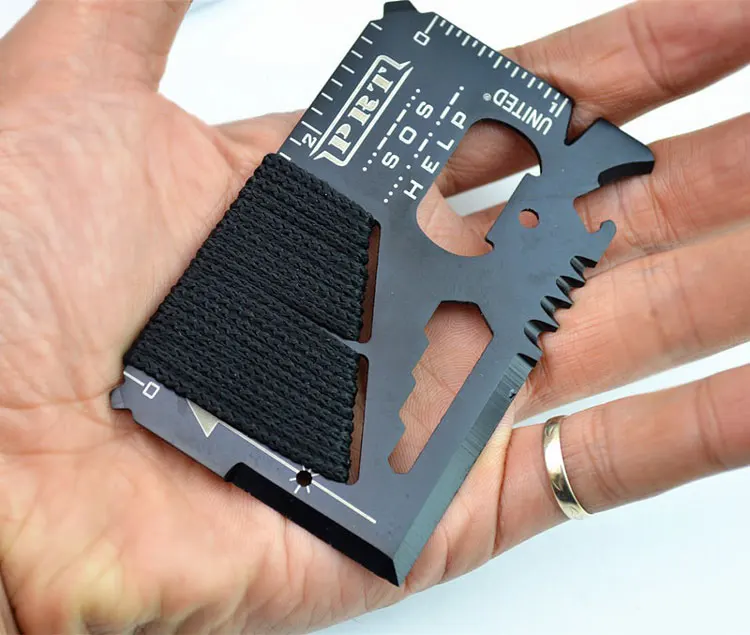 Multifunction Tools 18 in 1 Outdoor Hunting Survival Folding Card  Knife Camping Pocket Credit Card knife Screw Driver