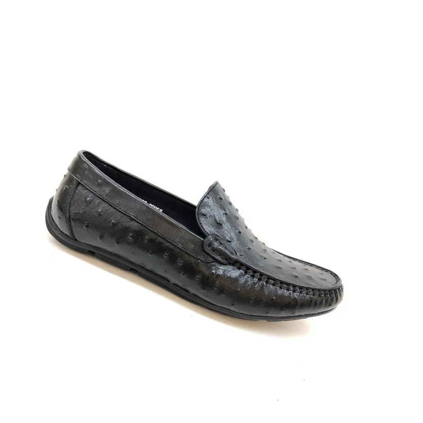 
made in china Manufacturers new black coffee color slip on leather shoes for men 