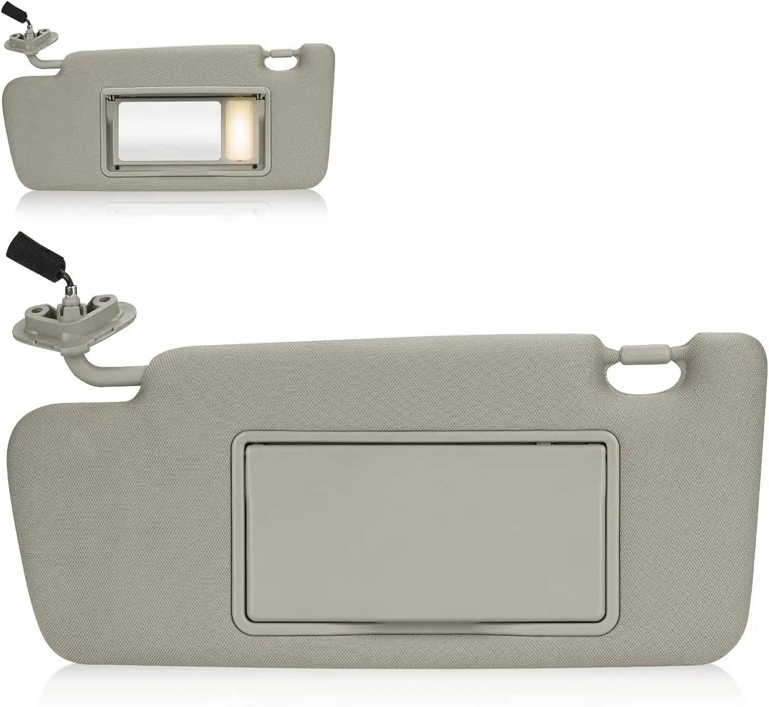 eft Driver Side Sun Visor Compatible with Subaru Outback Legacy 2005 2006 2007 2008 2009 Replaces# 92011AG55AOR