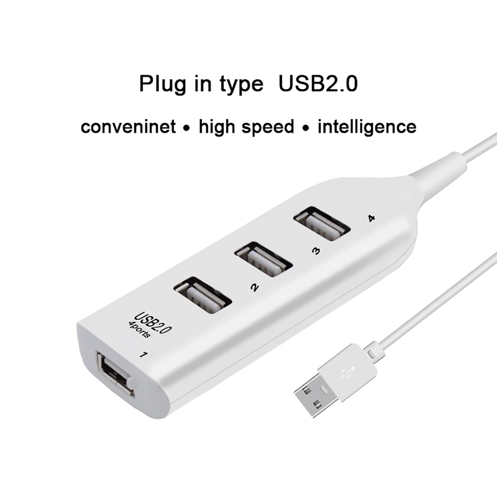 4 порта USB концентратор 2 0 Мульти разветвитель Используйте адаптер питания несколько расширитель хаб для
