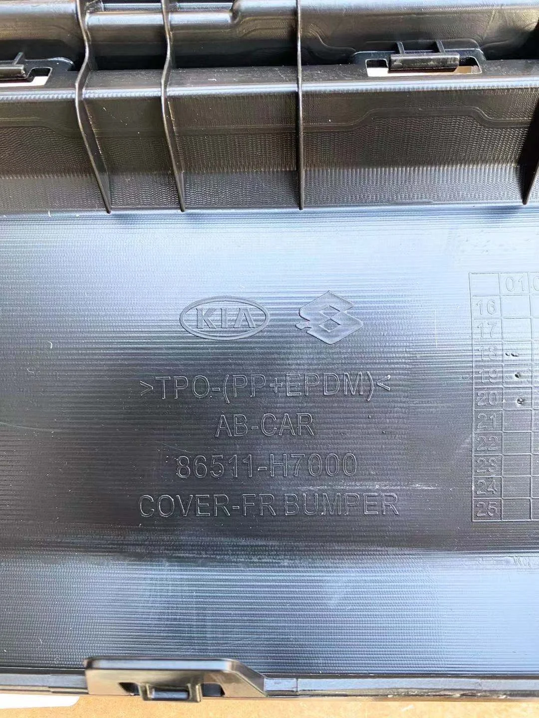 High quality bumper 86511-h7000 86511h7000 is suitable for Kia SOLUTO PEGAS