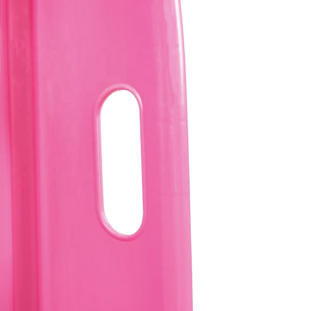 Winter Sport Plastic Wholesale PE Snow Ski Sleds Board with Tow Rope Up for Kids