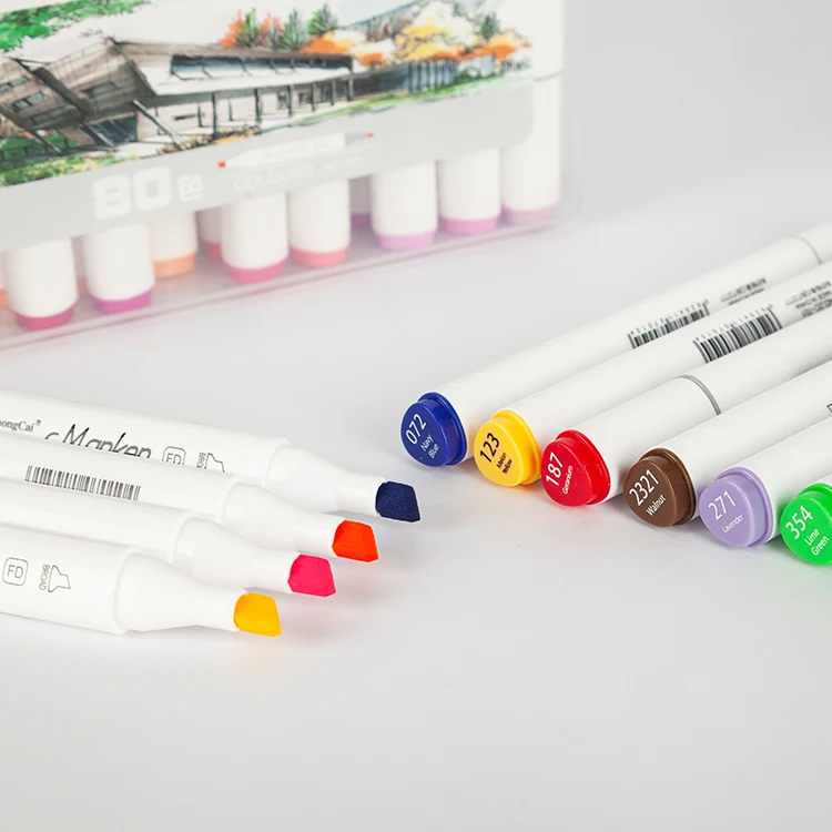 108 Colors For Painting Rocks Wood Glass Ceramic Metal Canvas Paper Permanent Twin Tip Marker Pen