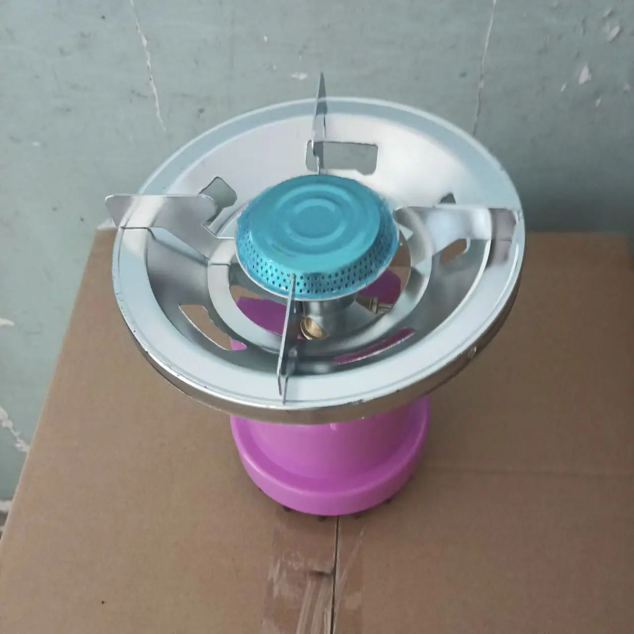 ultralight gas burner with  190g cartridge gas stove camping hiking mountaineering gas burner red/blue/orange outdoor gas stove