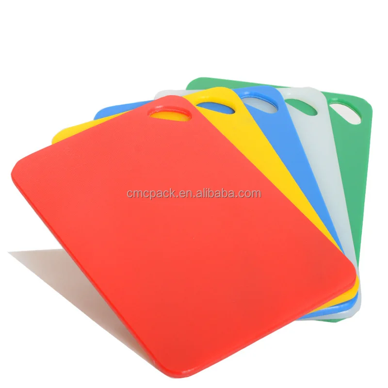 cutting board chopping block with easy grip handles  two side non slip plastic chopping board