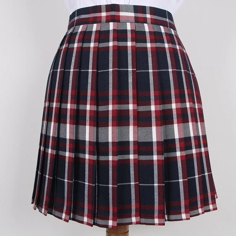 Factory Manufacture Custom Design School Clothes Girl Plaid Skirt School Uniform