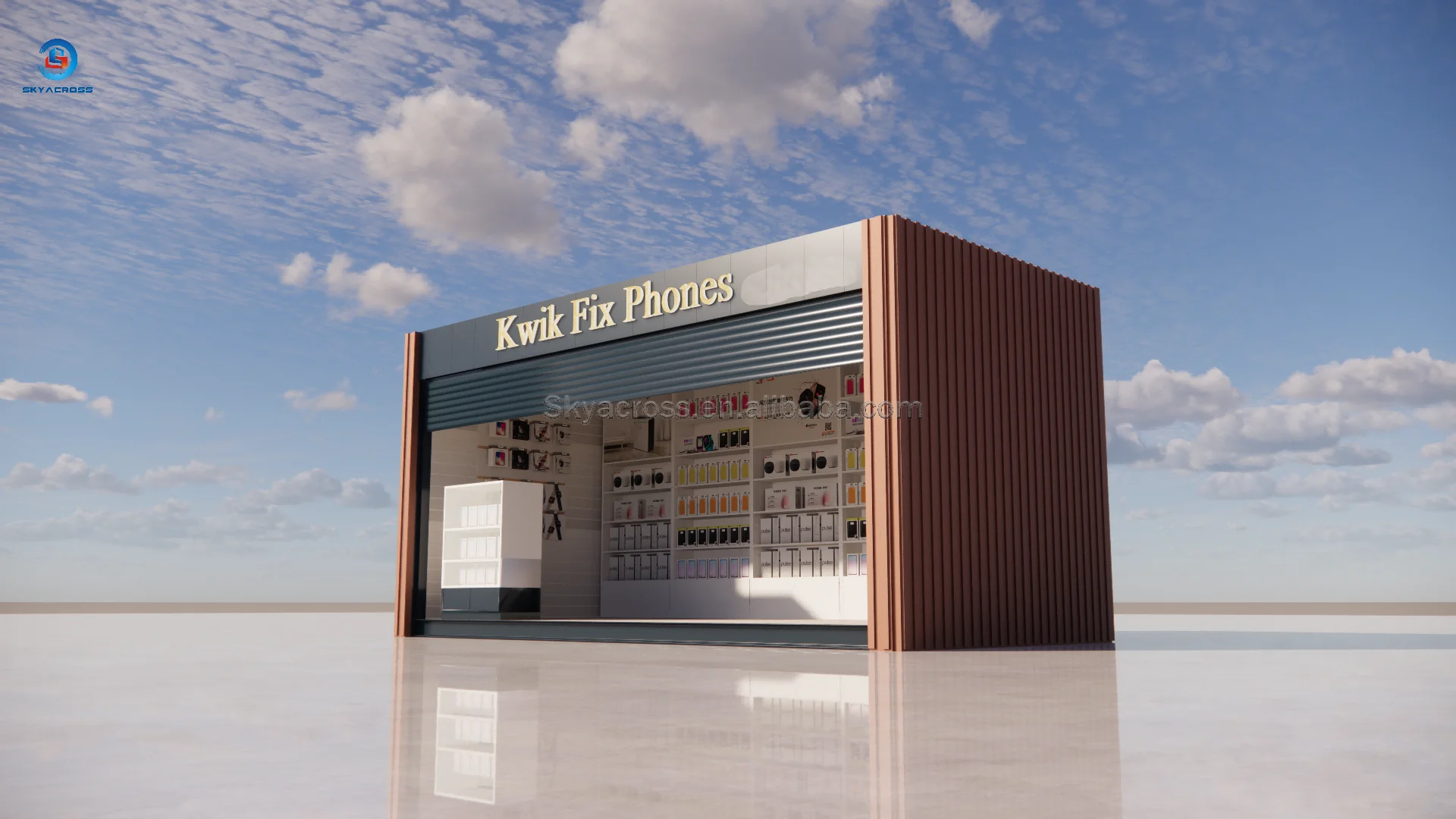 Outdoor Mobile Container Prefabricated Shops Stores 20ft Prefab Leisure Container House Commercial Container Store For Dormitory