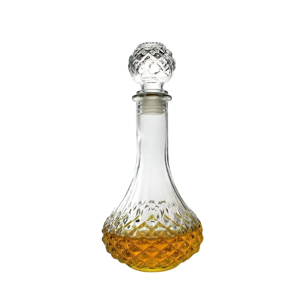 250ml 500ml 750ml clear empty whisky vodka wine glass decanter bottle