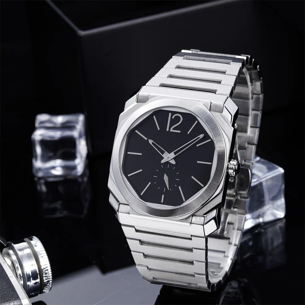 Classic Wristwatch Waterproof Luminous Square Quartz Chronograph Brand Your Own High End Watches Custom Logo Watch Supplier