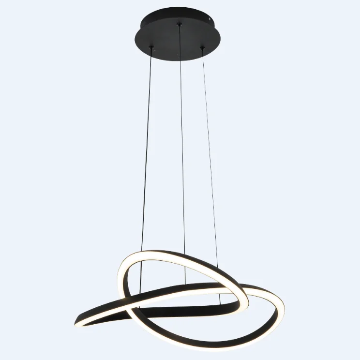 Vintage luxury ceiling aluminum acrylic brass led pendant light