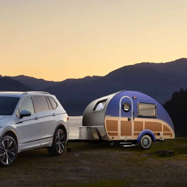High Quality Small Camping Trailer Small Rv Caravan Offroad Teardrop Camper Trailers With Single Axle