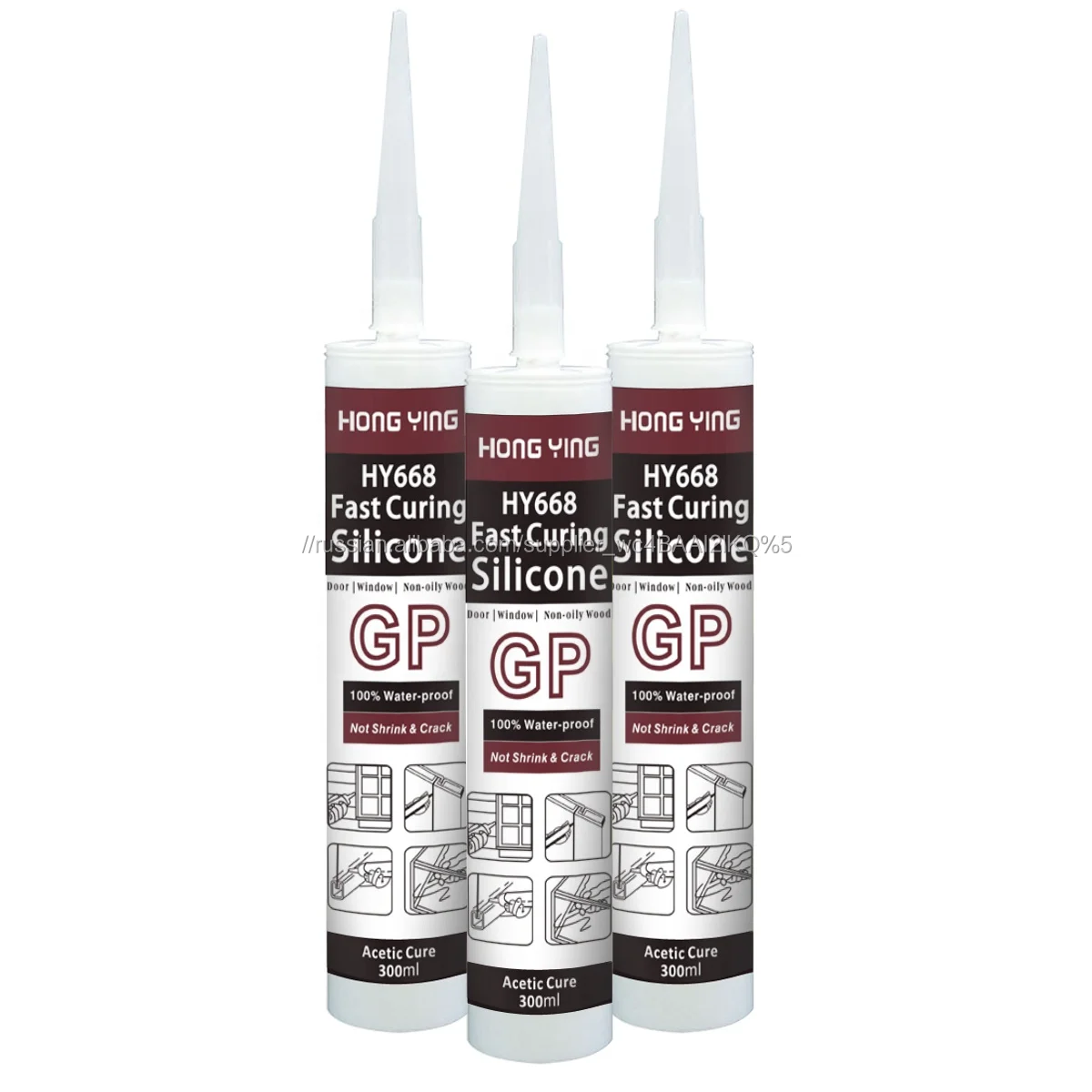 Стеклянный совместный внешний прозрачный Sealan УФ-сопротивление силиконовый герметик