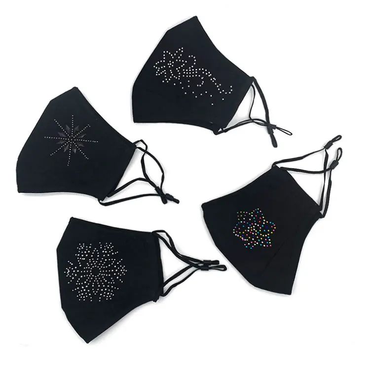 
Luxury Custom Printed Party Designer Masked Fashion Branded Face Maskss designer black facemask 