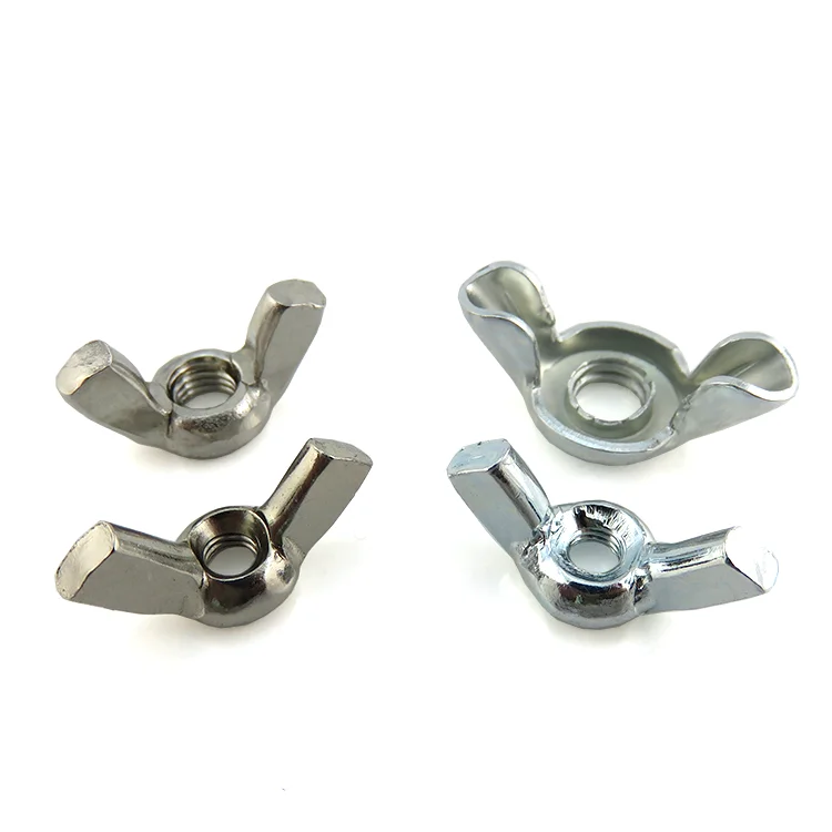 China supplier M6 Metal Zinc Plated Stamped Butterfly Wing Nut