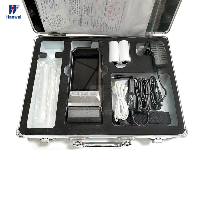 Breath Alcohol Analyzer with Printer Fuel Cell Sensor Professional Breathalyzer