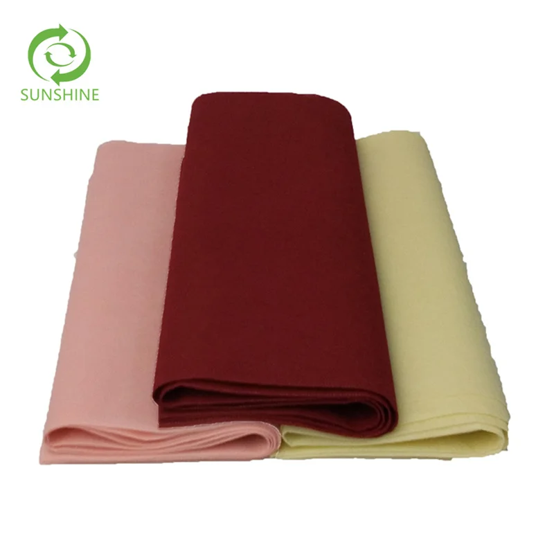pp non woven TNT disposable table cloths 45-60g customized pure color tablecloth for decoration commercial cleaning