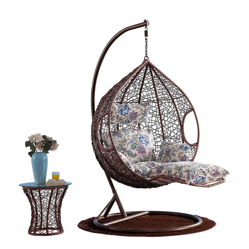 
 Удобные уличные подвесные стулья хорошего качества, Ротанговые качели, плетеные стулья для патио с педалью, для гостиной, сада, детей  