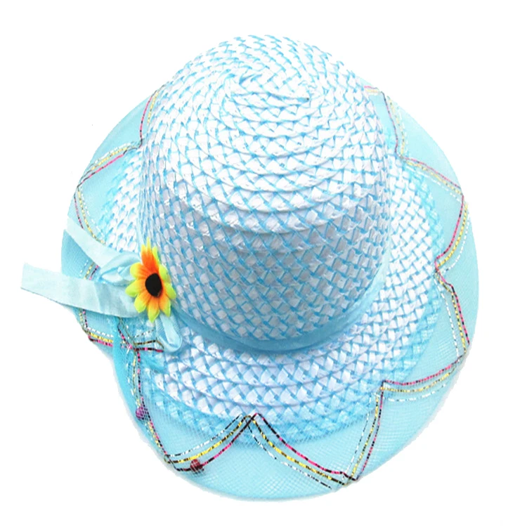 
Wholesale cheap mini straw hats to decorate child straw hat 