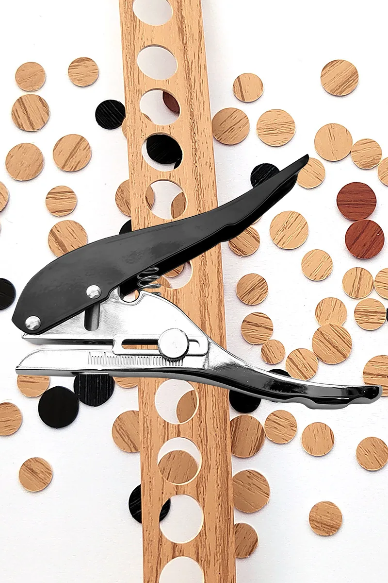 Manual Edge Band Puncher Plier 8/10/12/15mm Hole Card Punching Tool for Plastic Sheet Paper PVC ABS Open Nail Hole Masking Plier