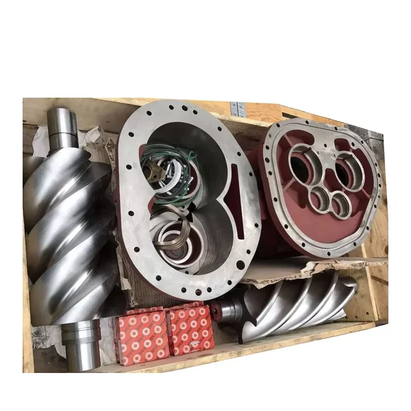 Air-end Screw Air Compressor Rotor Air Compressor Head For C77 GA11-30C