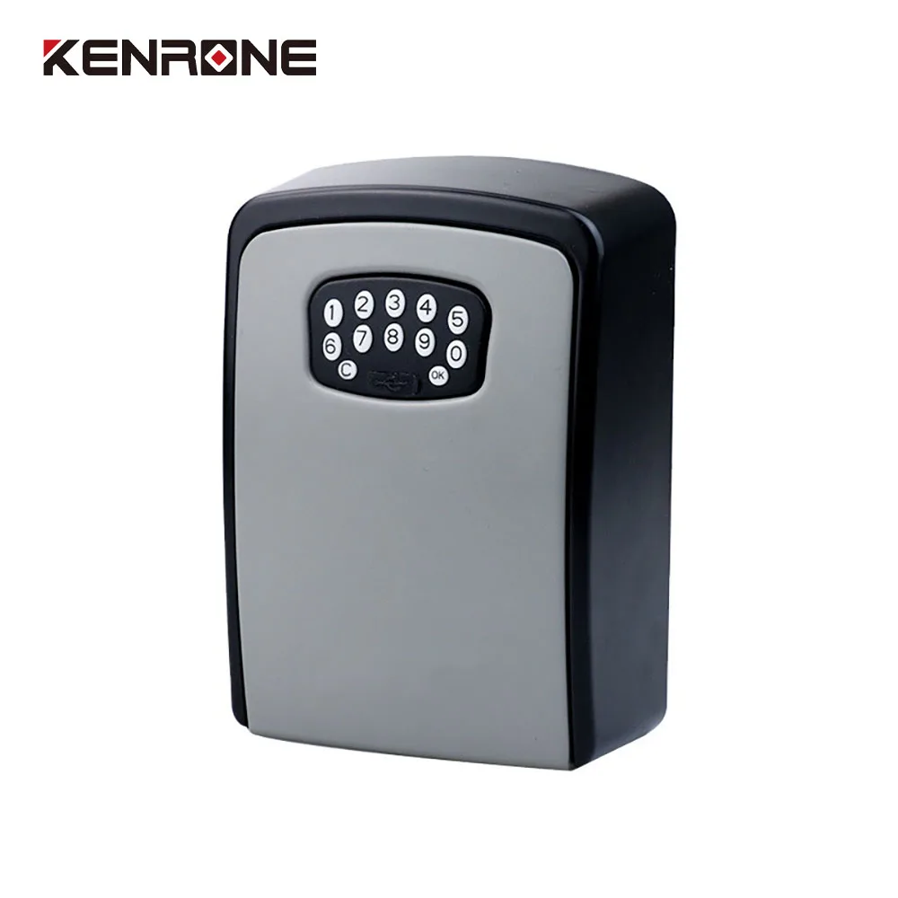 Wall Mounted Combination Lock Key Storage Box Portable Password Key Lock Box Outdoor