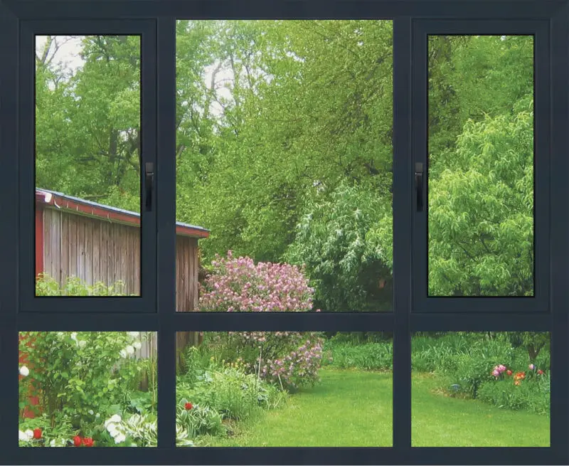 Высококачественные алюминиевые окна для дома с двойным стеклом