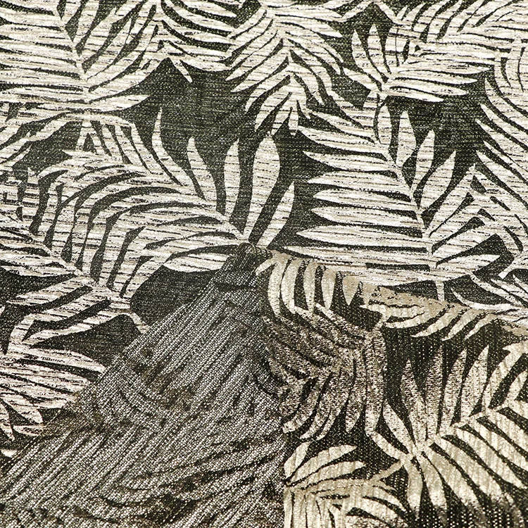 Fashion design 100% polyester knitting black silver hot stamping pleated fabrics for women evening dress