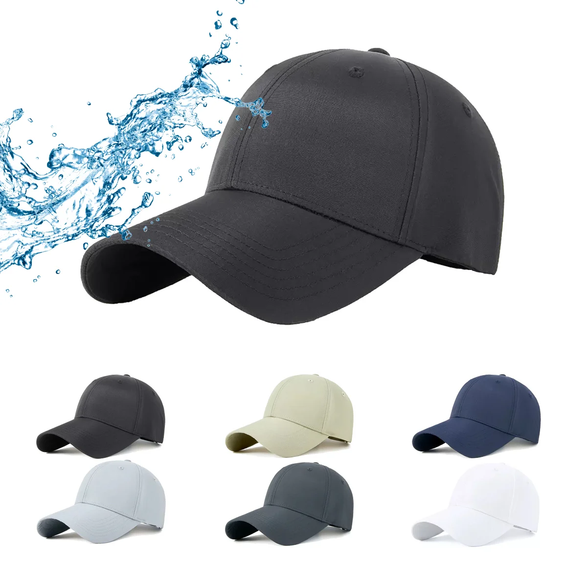 Wholesale Customized Waterproof 6 Panel Hat Mens Golf Sports Team Gorras Cap Comfort Baseball Caps