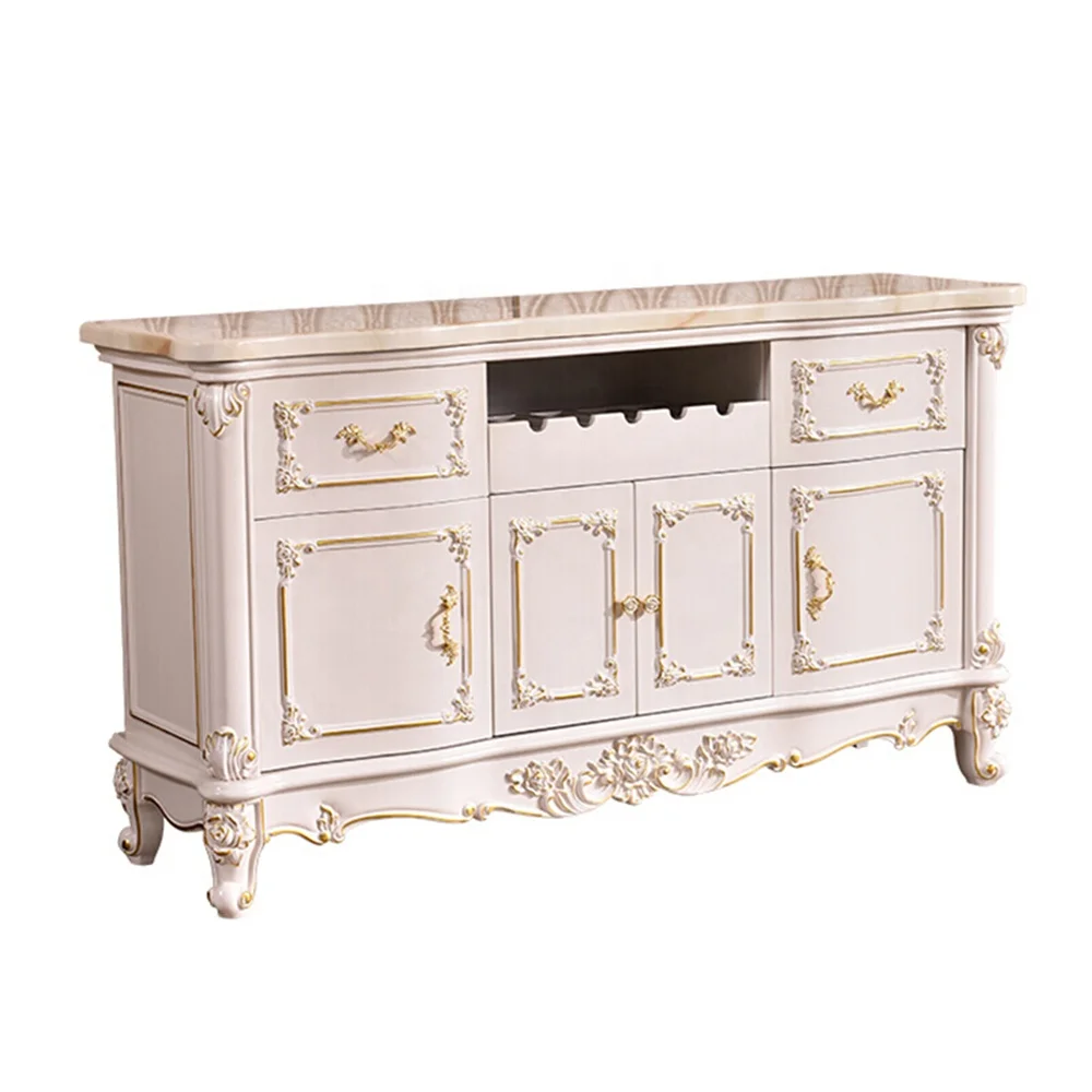 Классический дубовый боковой набор для гостиной деревянное украшение винтажный шкаф хранения домашней