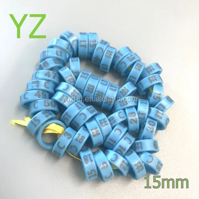 2019 large inner diameter BLUE plastic custom chicken ring pigeon ring