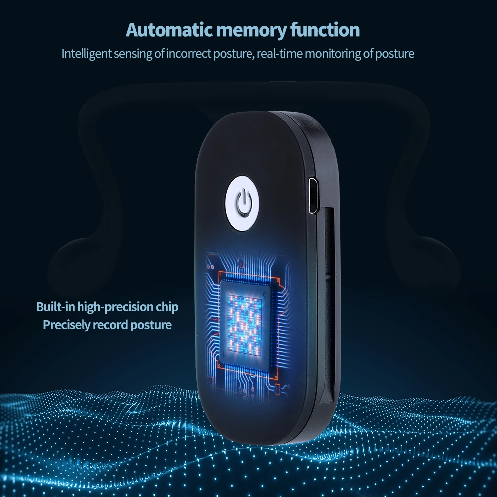 Smart student body posture correction device angle real time monitoring vibration reminder back braces to correct posture