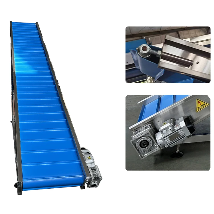 Yuji food machinery high efficiency hot selling stainless steel PU belt climbing conveyor