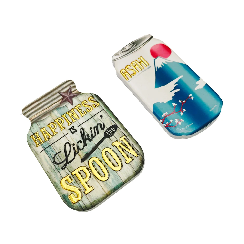 Custom design tile souvenir sublimation blank ceramic plate fridge magnet refrigerator blank  fridge magnets for fridge