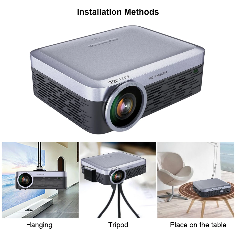 [4K LED Projector] Retailer Hot Selling New lNative Full HD 1080P 4K Supported High Resolution Home Film Theater Projector