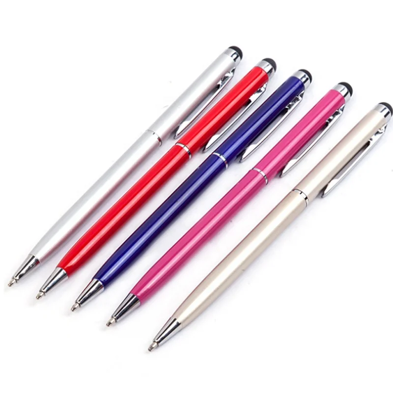 China Factory Advertising Promotional Aluminum Customized Logo Personalized Metal Ball Stylus Pen with your Logo