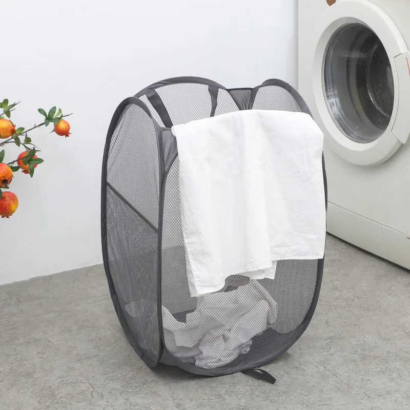Wholesale Laundry Hamper Foldable Laundry Basket Pop Up Mesh Laundry Hamper Wholesale Clothes Organizer