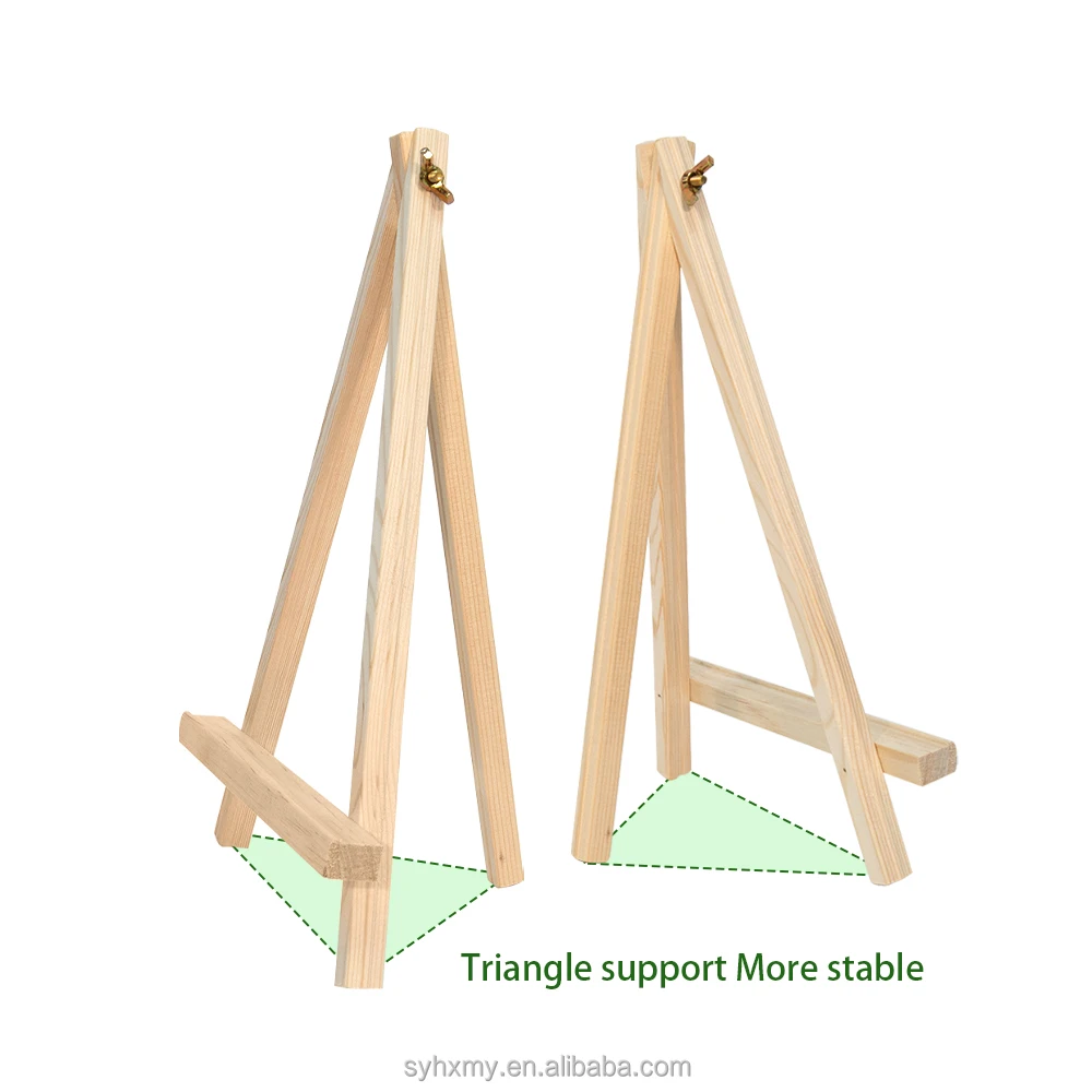 Art Supplies 24*40CM Desktop Wooden Mini Easel Handicraft Art Photo Display Stand for Child Art easels