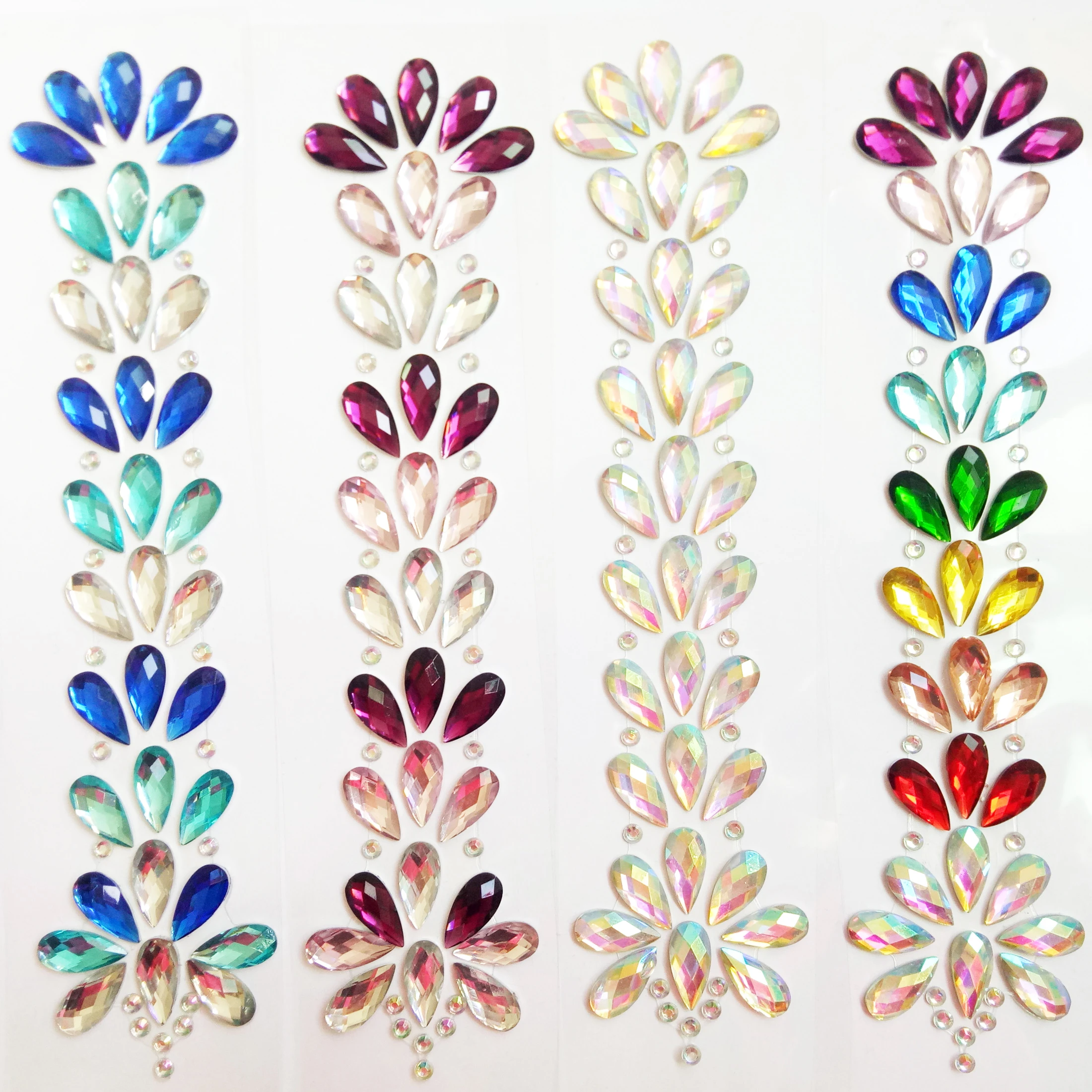 
eyes body hair accessories face glitter jewels crystal rhinestones hair stickers for rave festival parties 