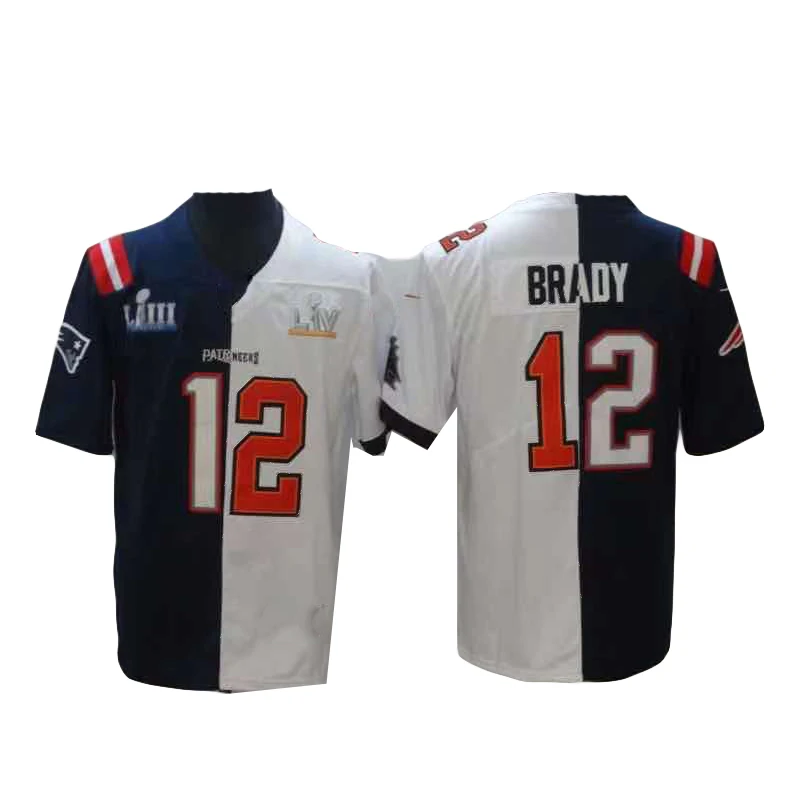 Оптовая продажа мужских 2021 новых поступлений BRADY 12 # BREES 9 # гронковски 87 # Прескотт 4 # раздельная версия американского футбола Джерси
