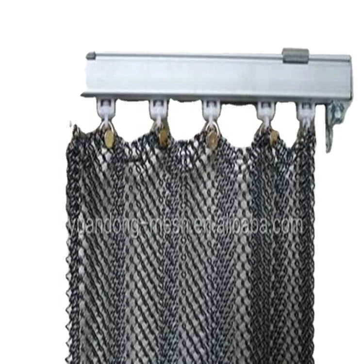 Metal shower curtain chain link woven wire fabrics