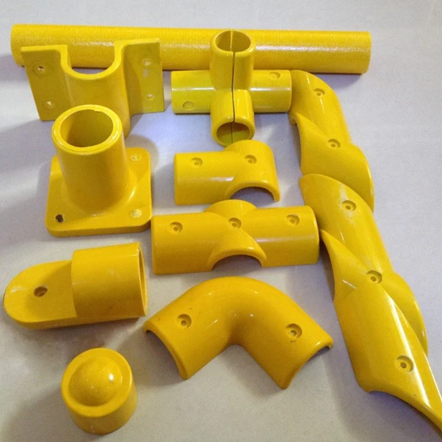 Rust Proof FRP GRP Fiberglass Handrail Fittings Fence Pipe Connector Square Tube Cross Corner