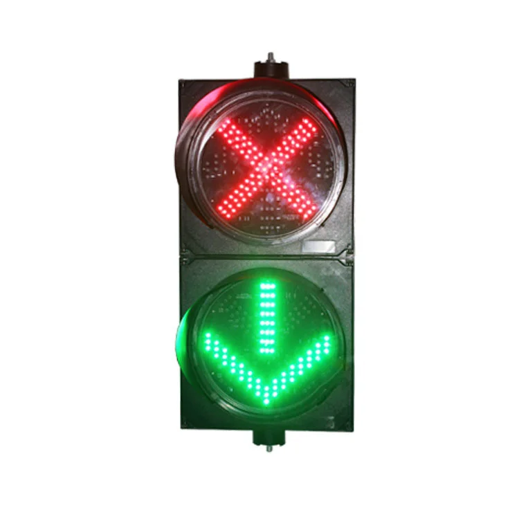 China Red Cross Green Arrow LED Traffic Signal Light