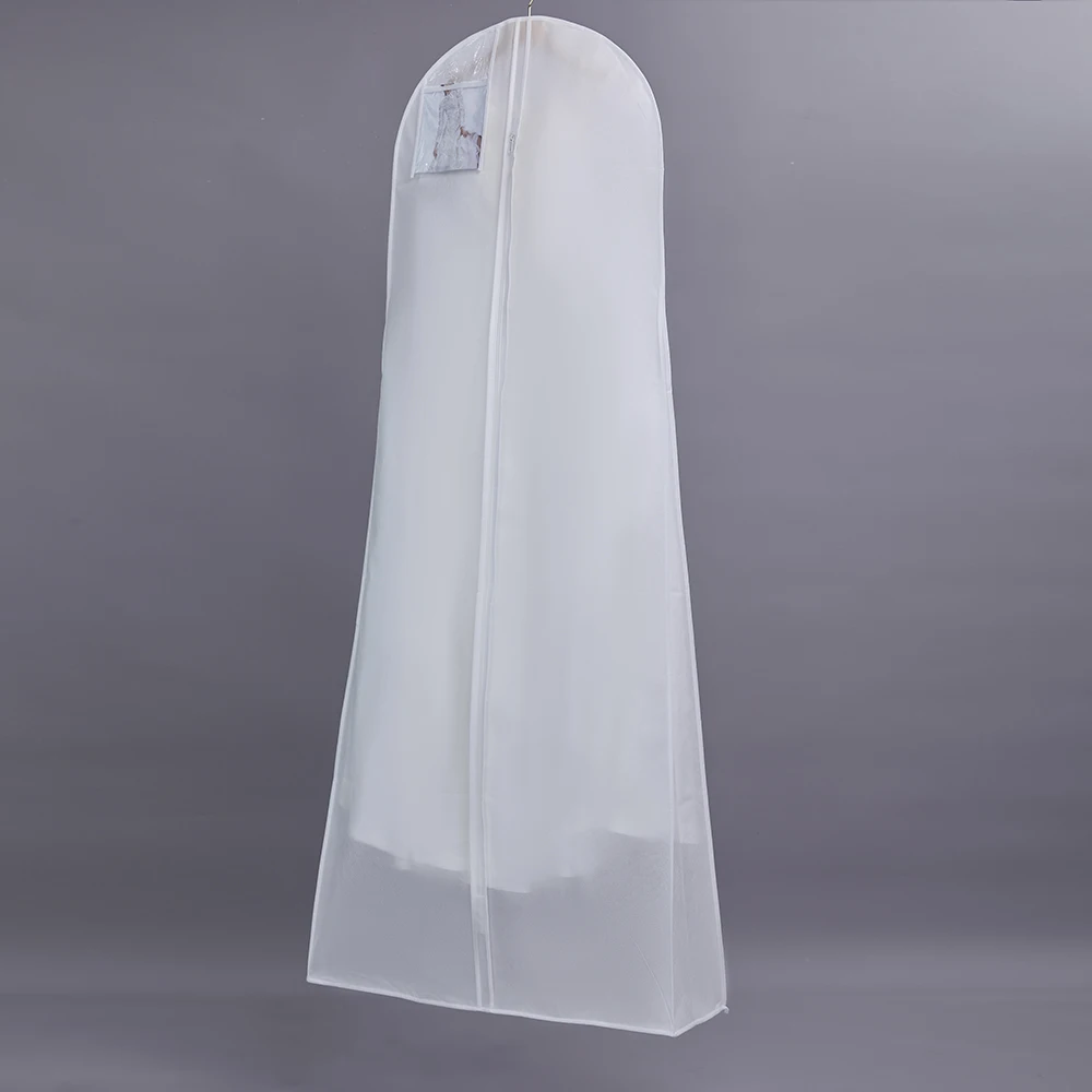 180CM White Non Woven Wedding Dress Large Garment Bags Great Cover For Storage