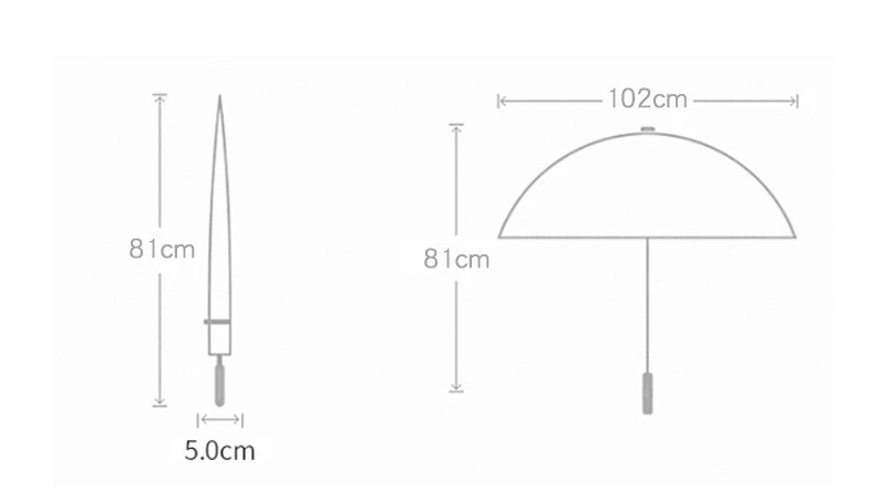 2022 Transparent LED Shaft Lighting Umbrella, POE Material Hot Selling Umbrella