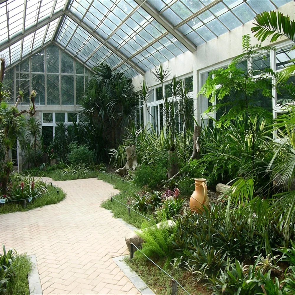 Gaoming prefabricated automatic glass conservatory glass house for Balcony and Veranda patio enclosures