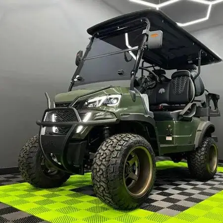 2+2 back to back red 4 seates  china factory 2024 electric golf carts Big wheel 48v