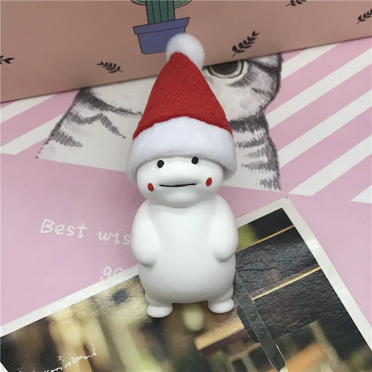 White Fat Doll Shaped Scented Ceramic Aromatherapy Essential Oil Diffuser Car Exhaust Clip Air Freshener